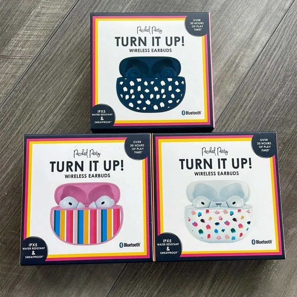 NWT 💖 Packed Party Bluetooth Headphones- Choice of 3 Different Patterns!